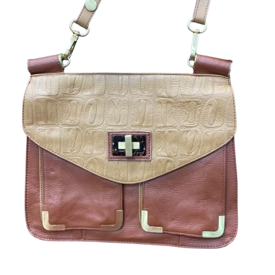 Mimco Womens ‘Imperial’ Cross body bag Brown 30x25cm