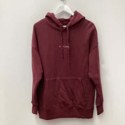 Thrills 100% Organic Cotton Hoodie Maroon - Size S