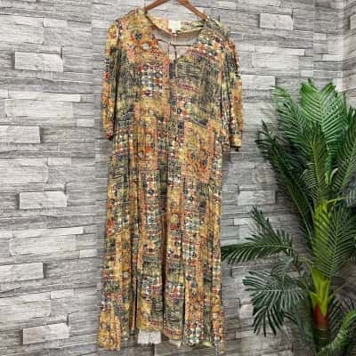 Boho Bird Womens  Size 20 Maxi Dress Multicoloured 