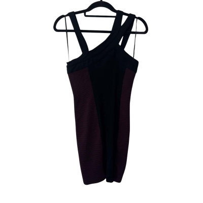BNWT French Connection  Size 10 Bodycon Dress Black  / Maroon rrp$169