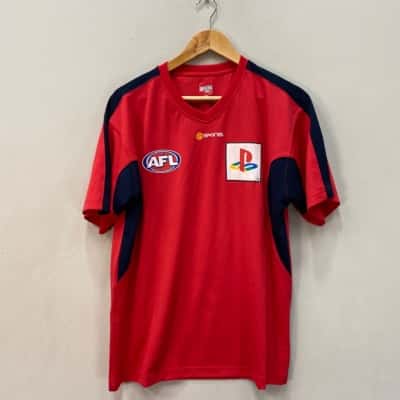 AFL PlayStation Mens  Size M Vintage Jersey Red 