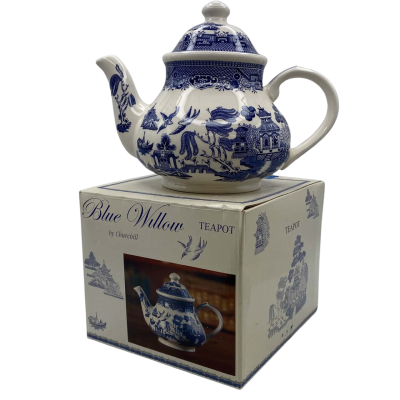 Churchill Blue Willow Teapot     Office 
