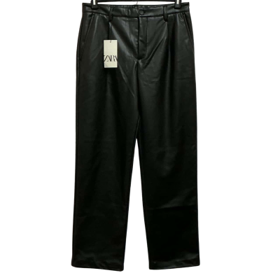 Zara Man Mens  Size 42 Straight Leg Pants Black  