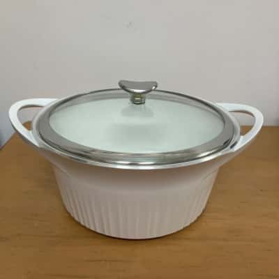 Corning where 5.5 quart quick heat Dutch oven pot with lid