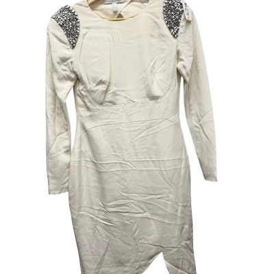 Rachel Gilbert Womens  Size 10 Long Sleeve Dress Cream 