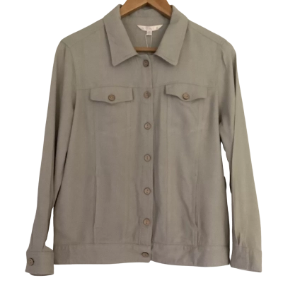 BNWT*. Noni B. Pocket Detail Linen Jacket.  Size 12 