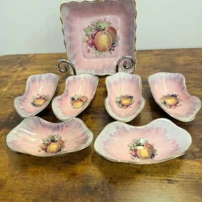 Clarice Cliff Bowl and 6 Dishes