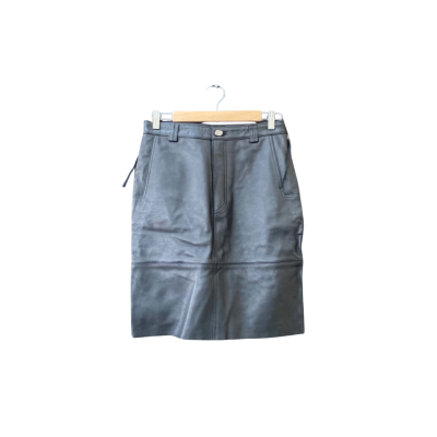 AJE Size 10 Leather Skirt Black BNWT