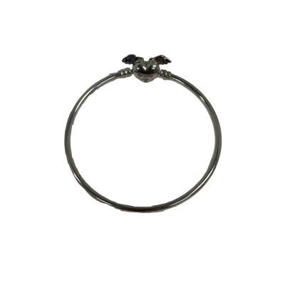 Pandora Sterling Silver (925) 'Always By Your Side - Moments' Bangle Bracelet (11 grams)