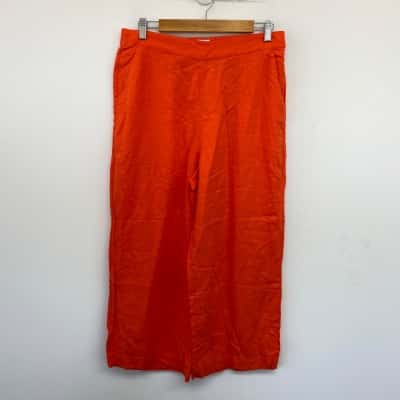 Sussan Tangerin Linen Blend Pants  Size 12 