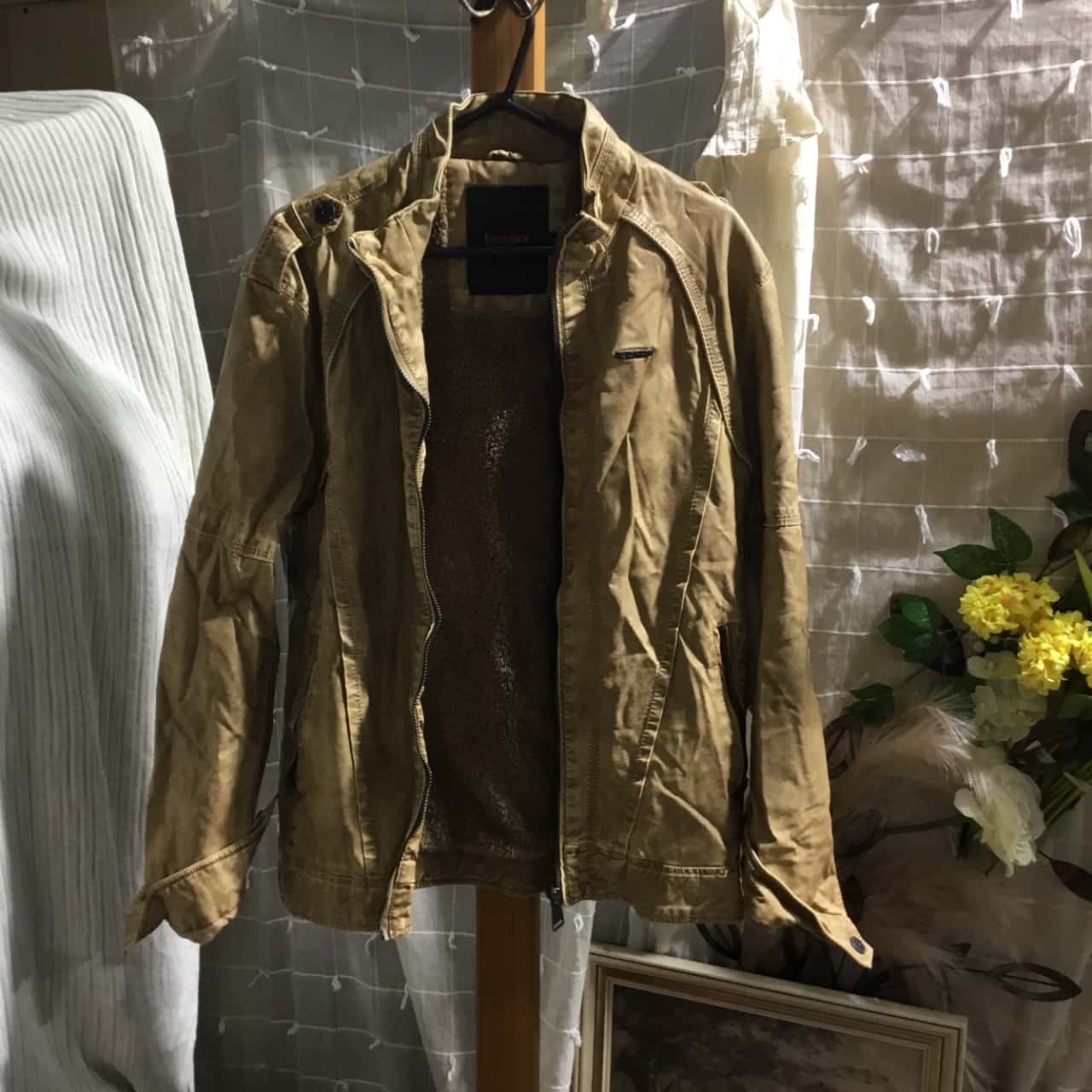 bossini leather jacket