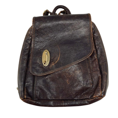 Vintage Katana Paris Leather Satchel/Backpack – Aged Brown #KatanaParis #leathersatchel #vintagebag