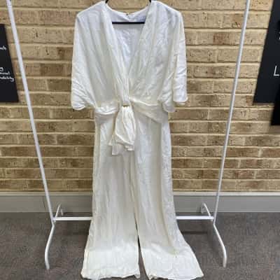 Significant Other Womens Sia pantsuit ivory Size 12 