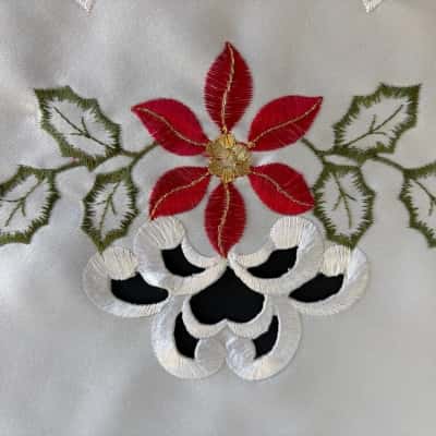 Poinsettia Christmas Small Runner