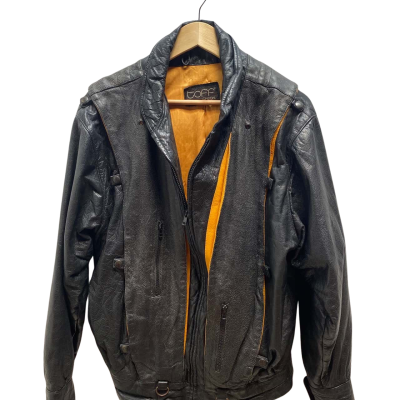 TOFF London Mens  Size S Black Leather Jacket