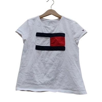 Tommy Hilfiger Kids  Size M T-Shirt White (7)