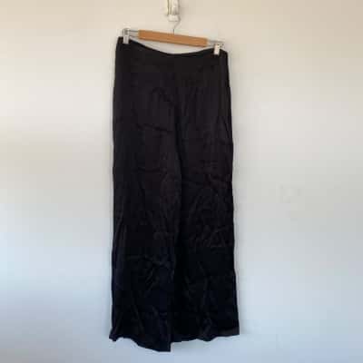 Decjuba Black Jagger Wide Leg Pants  Size 12 
