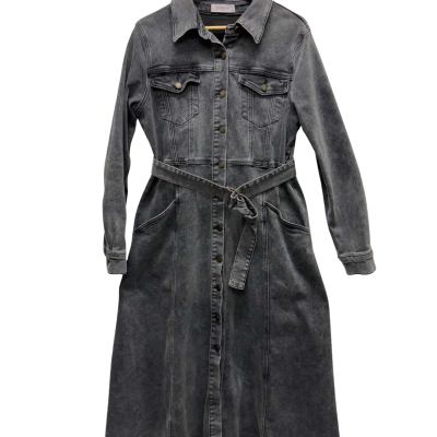 Serafina Size 14 Denim Dress Black  / Grey 