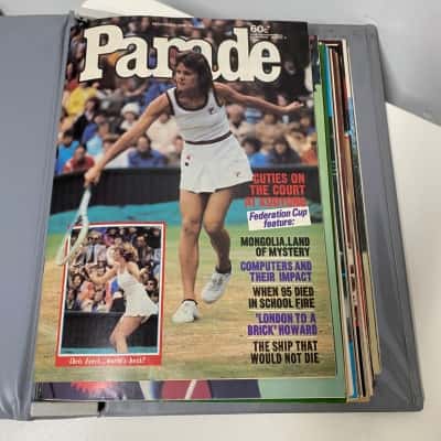 Folder of old magazines 