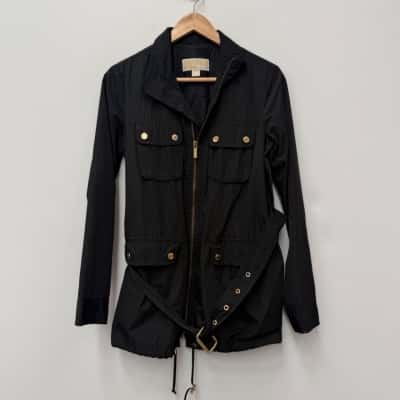Michael Kors Black Belted Short Jacket - Size XS   