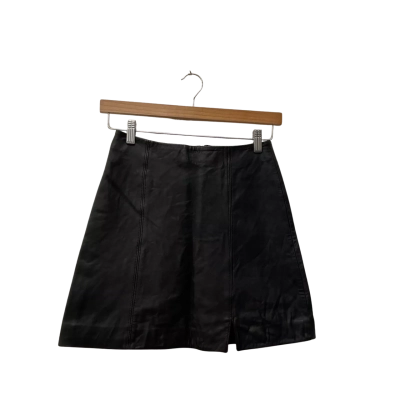 Kookai Womens  Size 36 Leather Skirt Black  