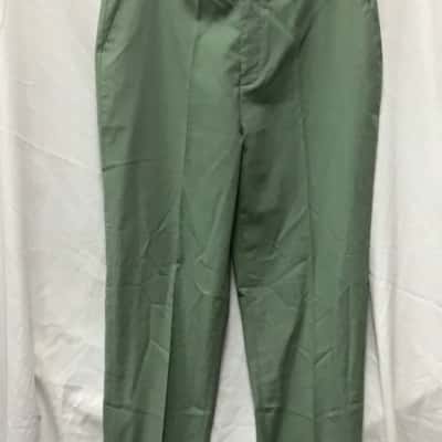  Mens  Size 32 Straight Leg Pants Green 