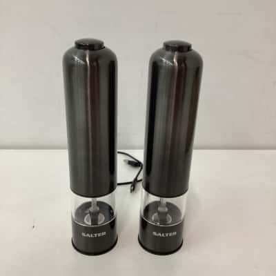Salter food seasoning/salt and pepper mill set USB rechargeable