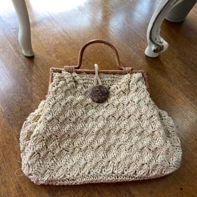 Charles & Keith Womens straw bag 