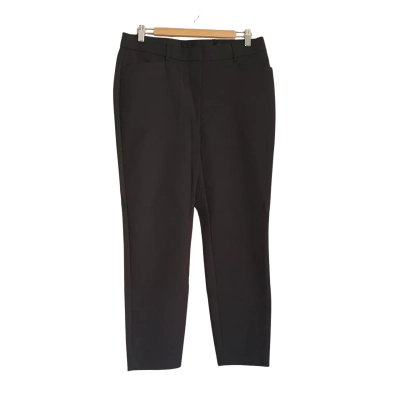 Basque Womens  Size 10 Straight Leg Pants Black  BNWT