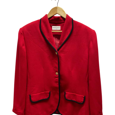 Dolina Womens Size 16 Red Blazer 