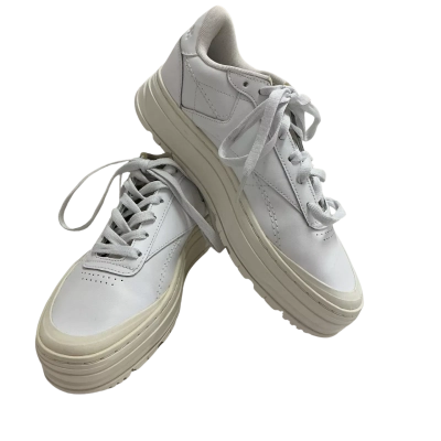 Reebok white sneakers, size 8 