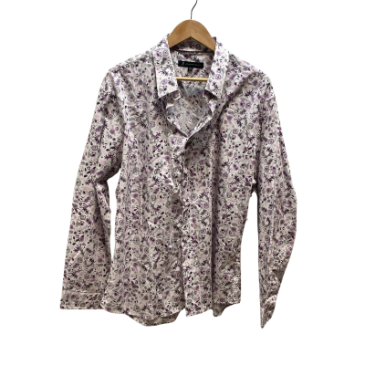Jonathan Adams Mens  Size XXL Purple Floral Shirt 