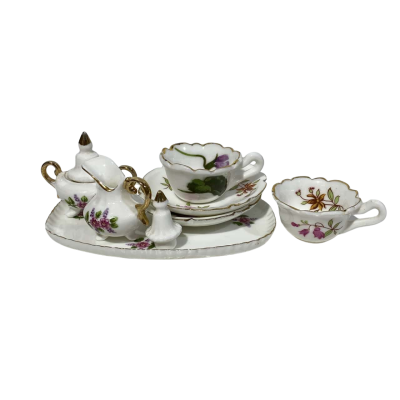 Miniature Porcelain Teacup set