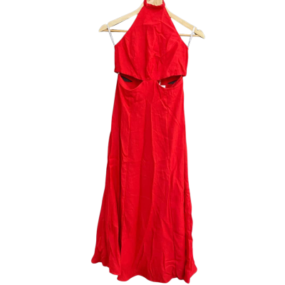 Kookai Womens  Size 36 cut out Midi Dress Chilli Red 