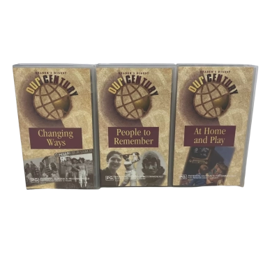 Reader’s Digest Our Century: Changing Ways People to Remember At Home and Play VHS Video Set