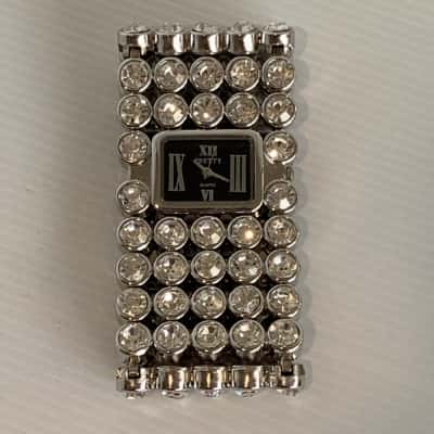 Betsey Johnson Style Rhinestone Bracelet Watch