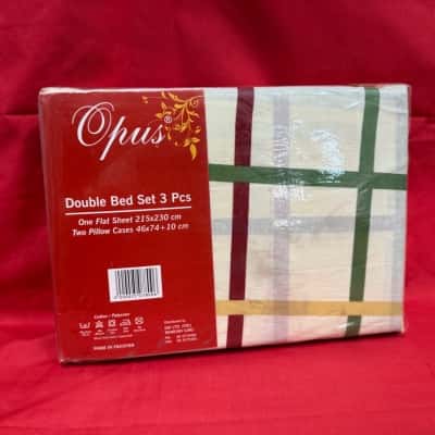 Vintage Opus Double Bed Sheet Set – 3 Pieces