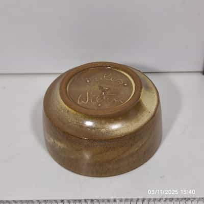 Mini Handmade Earthy Clay Bowl Signed 