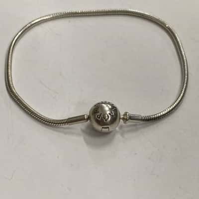 Pandora Womens Stirling silver Bracelet 17cm long