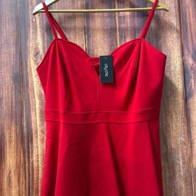 City Chic Size S Red top new 