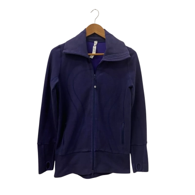 Lululemon Womens  Size 8 Zip Up Jacket Navy Blue 