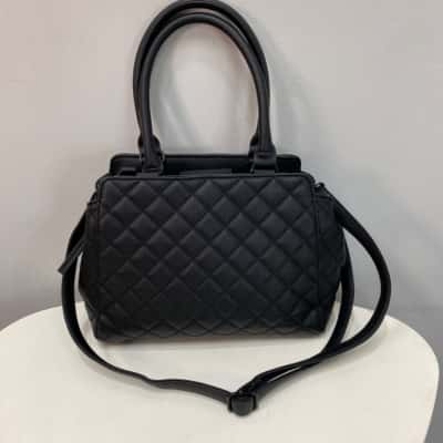  AVA women’s  Quilted Medium Handbag / Shoulder Bag Black  