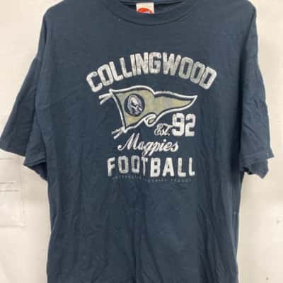 Collingwood AFL Mens  Size XL Short Sleeve T-shirt Black  