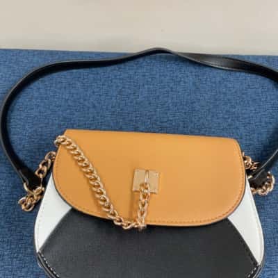 Colette Hayman  Womens Shoulder Bag Black  / Brown / White 