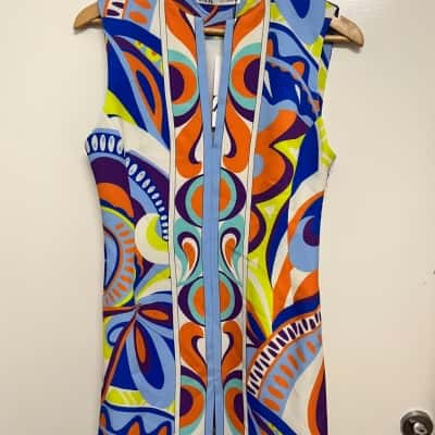Zara Women's Size M Sleeveless Dress - Multicoloured 