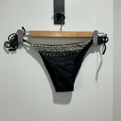 Camilla Womens  Size XS Bikini Bottoms Black  / Gold / Pattern 