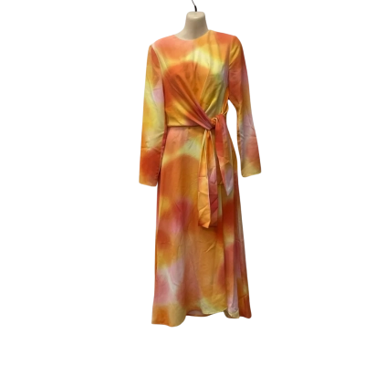 C/MEO Collective  Blindfold Size XXS /4 Long Sleeve Dress Vermilion Ombré 