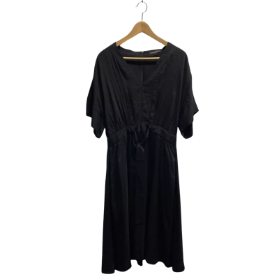 David Lawrence Women’s Short Sleeve Midi Dress Black BNWT