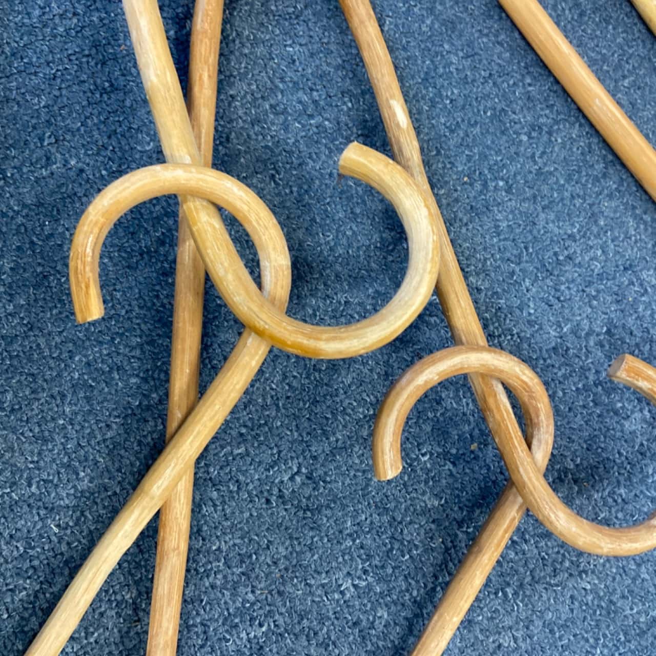 10 vintage can coat hangers (s)