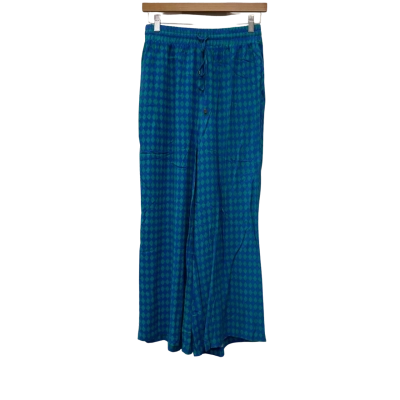  HavenCasablanca  Size M / S Wide Leg Pants Blue Pattern 